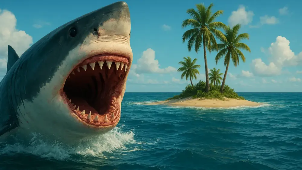 Tubarão de Steven Spielberg ataques ilha terror clássico