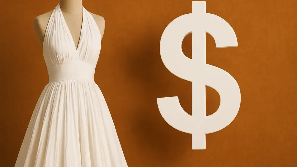 Vestido branco de Marilyn custou quanto?